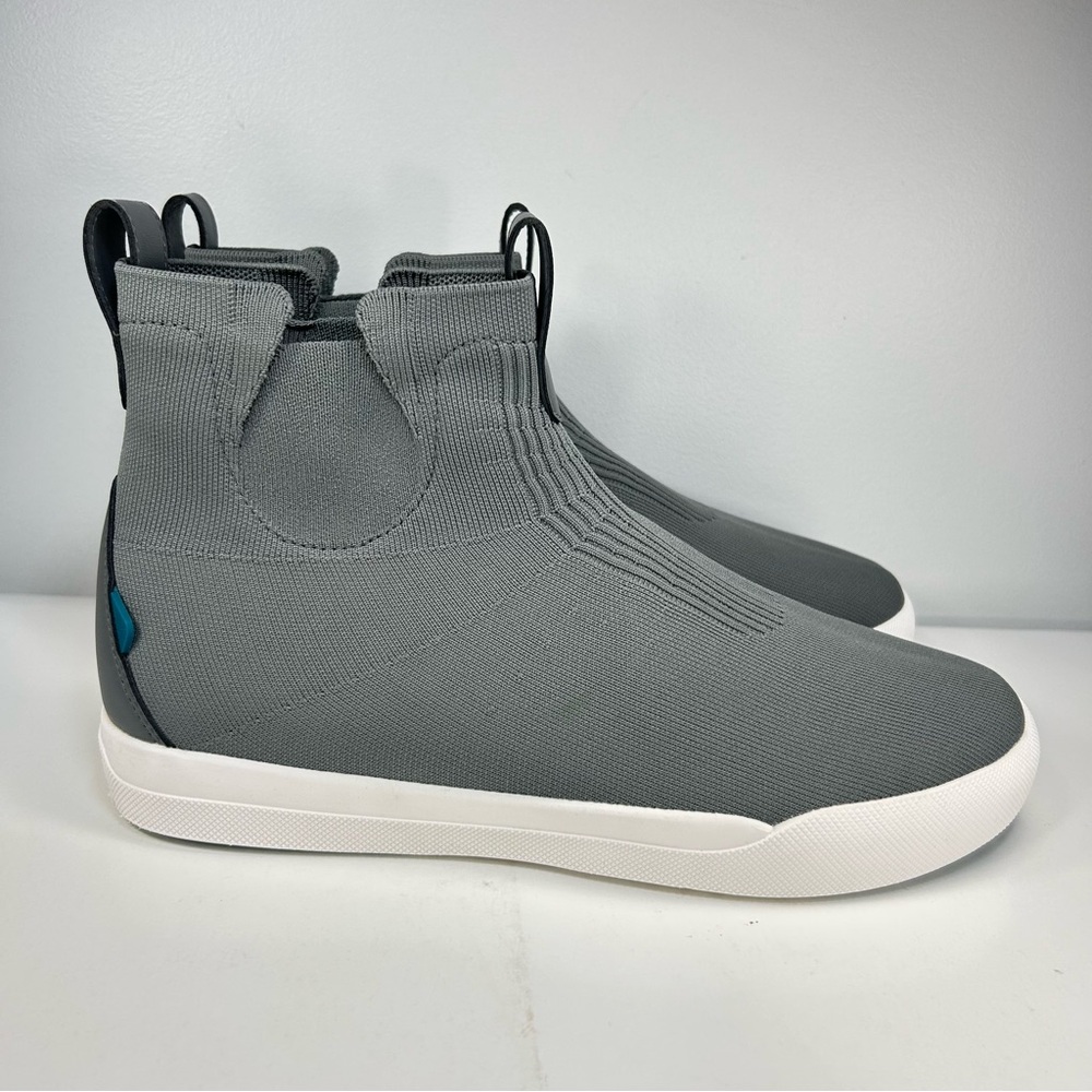 Vessi Weekend Chelsea Waterproof Boots Mens SZ 10 Grey Ankle Pull On Shoes